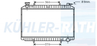 Wasserkhler passend fr Nissan