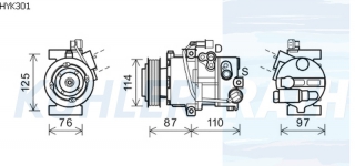 Kompressor passend fr Hyundai