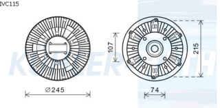 Viscokupplung passend fr Iveco