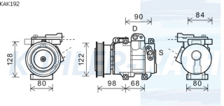 Kompressor passend fr Kia