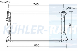 Wasserkhler passend fr Mazda