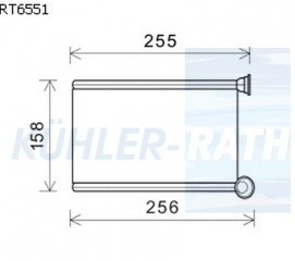 Heizkhler passend fr Renault