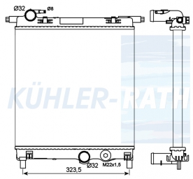 Wasserkhler passend fr Seat/Skoda/VW