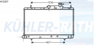 Wasserkhler passend fr Hyundai