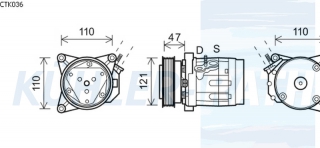 Kompressor passend fr Chevrolet/Opel