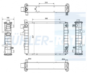 Wasserkhler passend fr Hyster/Yale