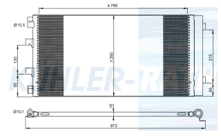 Kondensator passend fr Nissan/Opel/Renault