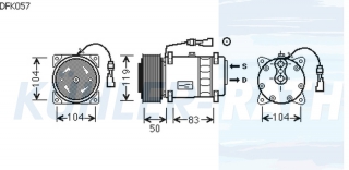 Kompressor passend fr DAF/Sanden