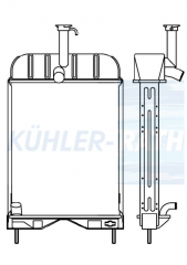 Wasserkhler passend fr Massey Ferguson