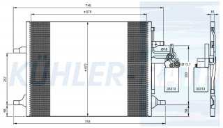 Kondensator passend fr Ford/Volvo