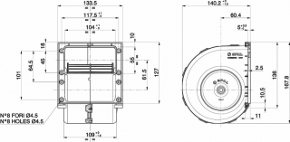 Radialgeblse passend fr Spal 12V