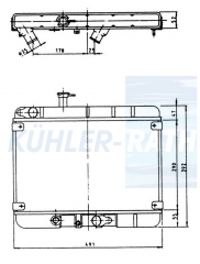 Wasserkhler passend fr Fiat