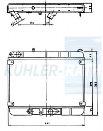Wasserkhler passend fr Fiat