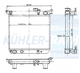 Wasserkhler passend fr Fiat