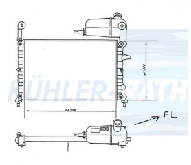 Wasserkhler passend fr Fiat