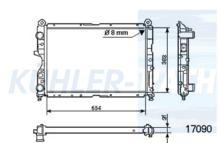 Wasserkhler passend fr Fiat/Alfa Romeo/Lancia