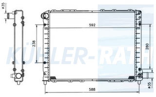 Wasserkhler passend fr Lancia