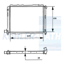 Wasserkhler passend fr Lancia