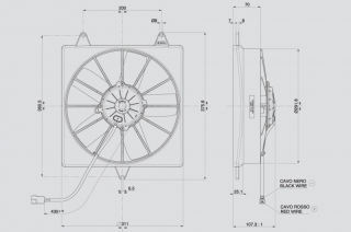 Ventilator passend fr Spal