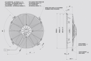 Ventilator passend fr Spal