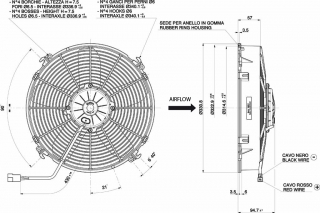 Ventilator passend fr Spal