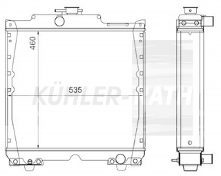 Wasserkhler passend fr Fiat/Ford/New Holland