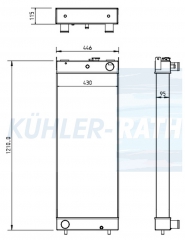 Wasserkhler passend fr Komatsu