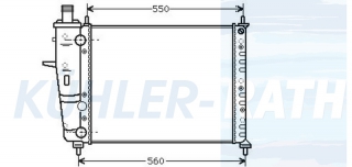 Wasserkhler passend fr Fiat