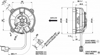 Ventilator passend fr Spal