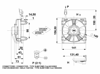 Ventilator passend fr Comex