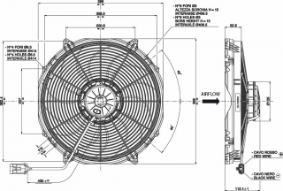 Ventilator passend fr Spal