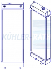 Wasserkhler passend fr Caterpillar