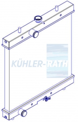 Wasserkhler passend fr Kubota/Jensen