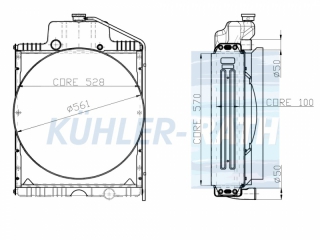 Wasserkhler passend fr Claas