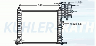 Wasserkhler passend fr Mercedes-Benz