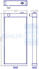 Wasserkhler passend fr Komatsu