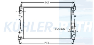 Wasserkhler passend fr Fiat