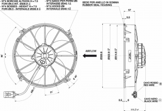 Ventilator passend fr Spal