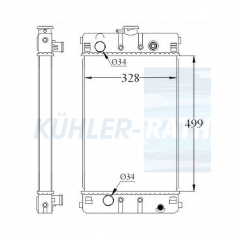 Wasserk�hler passend f�r Caterpillar/Perkins