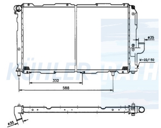 Wasserkhler passend fr Fiat