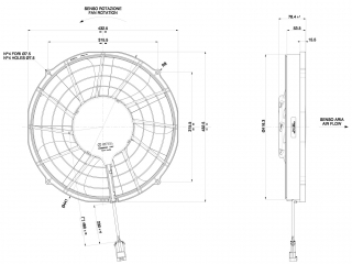 Ventilator passend fr Spal