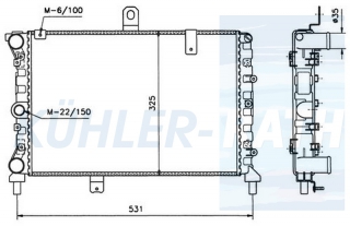 Wasserkhler passend fr Fiat/Lancia