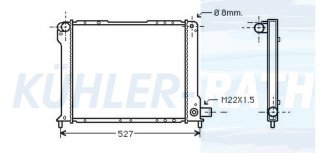 Wasserkhler passend fr Fiat