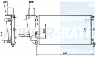 Wasserkhler passend fr Lancia