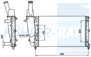 Wasserkhler passend fr Lancia