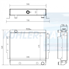 Wasserkhler passend fr Hyster/Yale