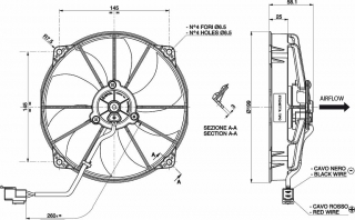 Ventilator passend fr Spal