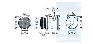 Kompressor passend fr Chrysler