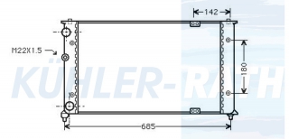 Wasserkhler passend fr Seat/VW