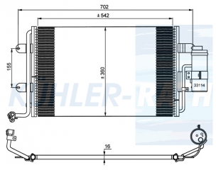 Kondensator passend fr Audi/Seat/Skoda/VW